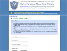 Tablet Screenshot of privacyadvocate.org
